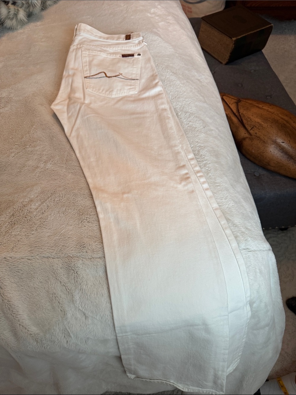 7 for All Mankind Jiselle White Bootcut Jeans